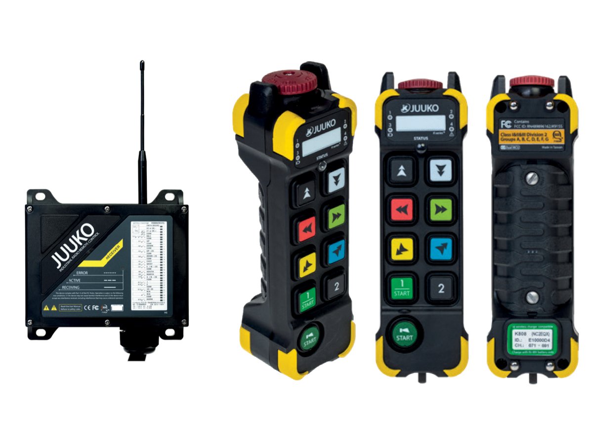 ATEX certified ex-proof crane radio remote control by JUUKO