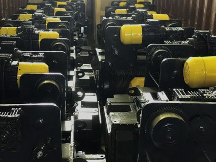 جهة تصنيع آليات رفع للرافعات أحادية السكة